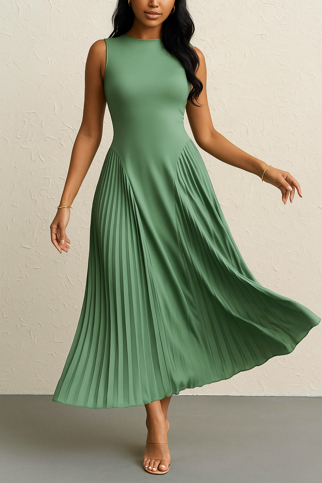 Aurora Pleat Gown