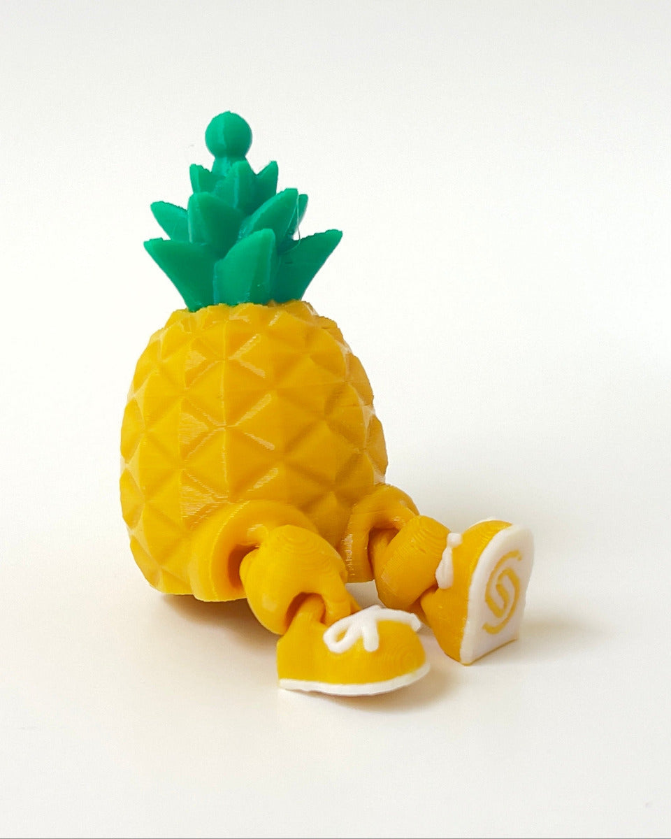 Squibbles Fruit Straw Topper - Pineapple | Cute Collectible Sneaker Fruit for Tumblers | Scented Box